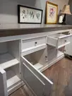 Комод Форест 4-дверный с 2-я ящиками белый воск/серый
